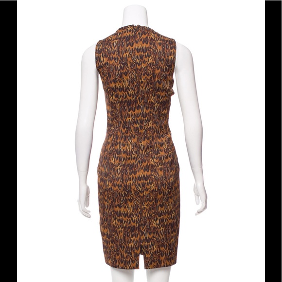 Michael Kors Feather-print Sheath Dress - Picture 3 of 3